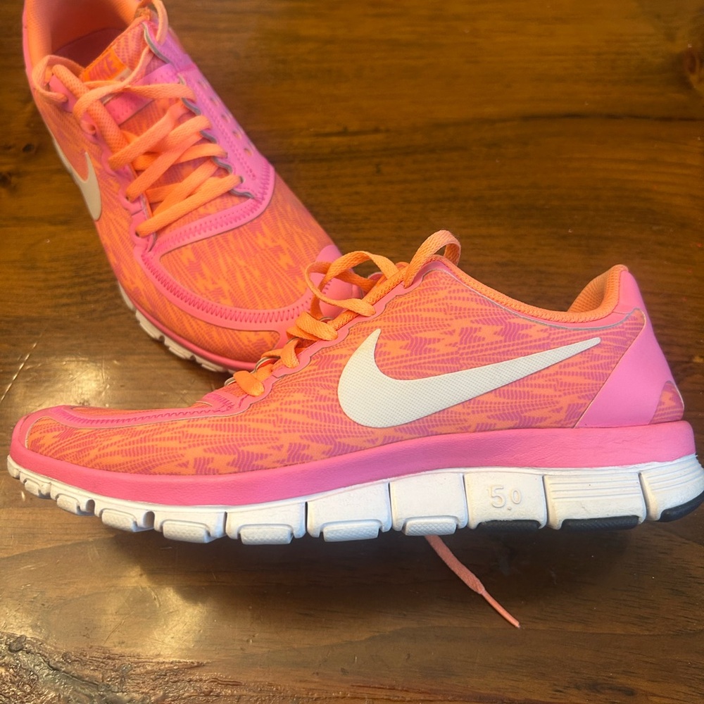 Nike Free 5.0 Pink and Orange